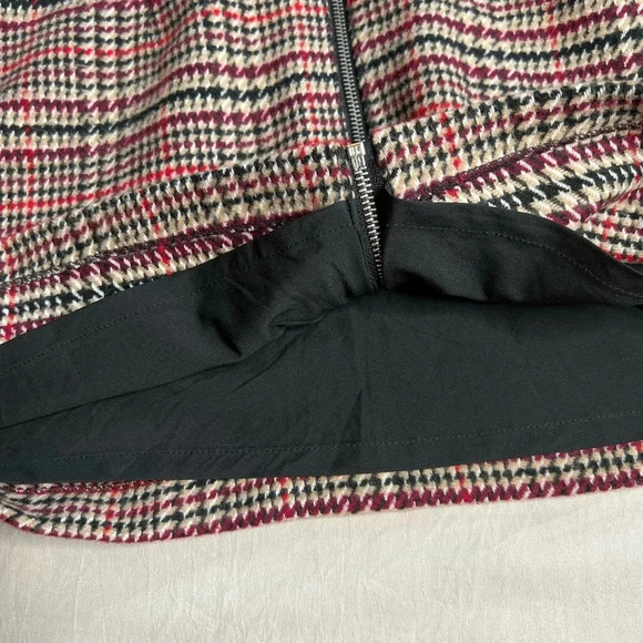 Forever 21 Plaid Flannel Mini Skirt Size 29 Multicolor Short Zip Up - Picture 9 of 12